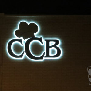 ccb night - reverse channel letters