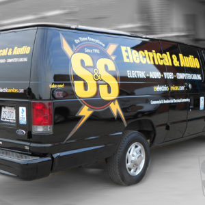 ford e250 digitally printed graphics with gloss over lamination