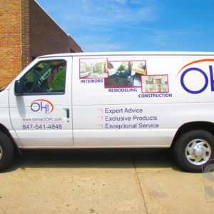 ohi superior corp. service vehicle with vinyl graphics